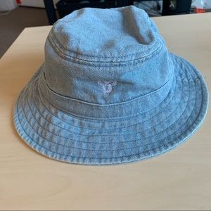 Light blue denim Aritzia TNA bucket hat